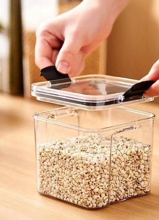Емкость для хранения 14459 700 мл 9,2х10,2 см черная