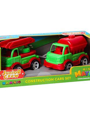 Игровой набор пожарная машина и водовоз "mini matiki" 002/16bms(green) подвижные элементы