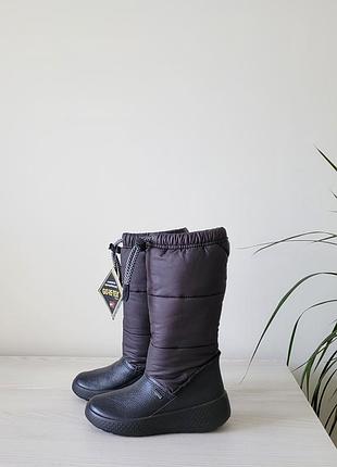 Сапожки кожаные зимние оригинал eccoskoniuk 723712 гг.27