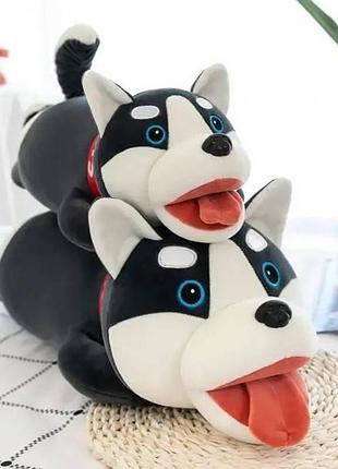 Игрушка мягкая хаски 49см м 14660 черная