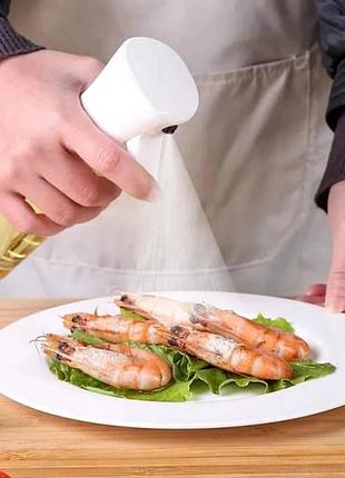Пляшечка для олії з розпилювачем oil bottle small біла