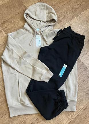 Бежевий спортивний костюм / худі та штани (primark)