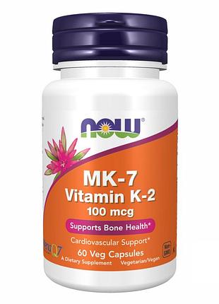 Вітамін к, now foods, 100 мкг, 60 капсул, для щоденного раціону.