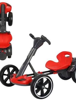 Електрокарт акумуляторний bambi дитячий до 50 кг m6072eco koleso go kart червоний