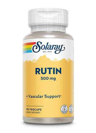Рутин, solaray, 500 мг, 90 капсул, для ежедневного рациона.