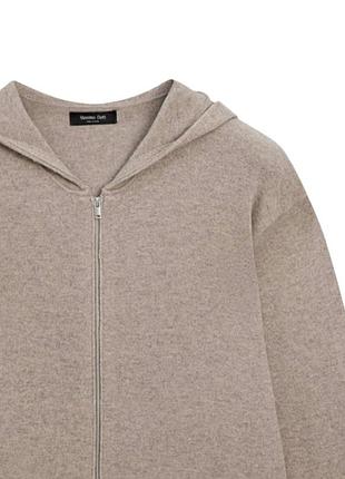 Massimo dutti. шерстяной кардиган на молнии