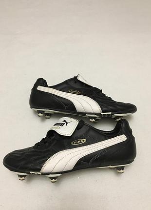Кожаные бутсы puma 37 размер оригинальные шиповки футбольные