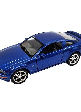 Інерційна машинка ford mustang gt 2006 kinsmart кт5091, 1:42 синій