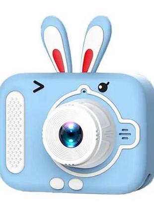 Детский фотоаппарат x900 rabbit голубой