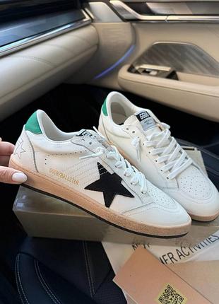 Жіночі білі кросівки кеди голден гусл стар golden goose ball star ggdb