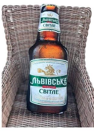 Игрушка-подушка мягкая пиво львовское 70*25*15см 15832