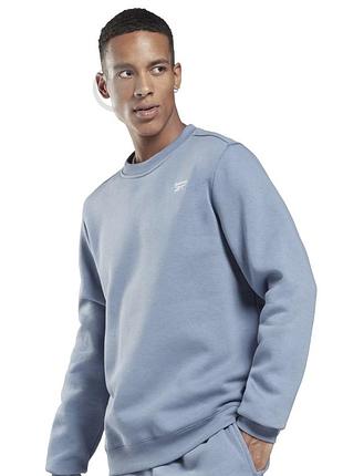 Чоловічий світшот reebok identity fleece crew (оригінал) розмір m