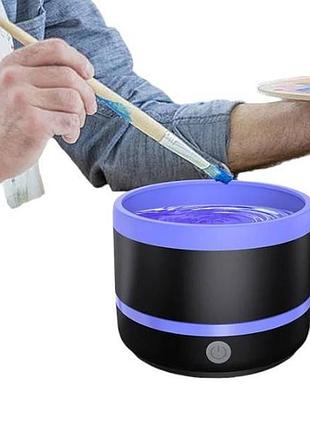Очиститель кистей для макияжа электрический makeup brush cleaner фиолетовый