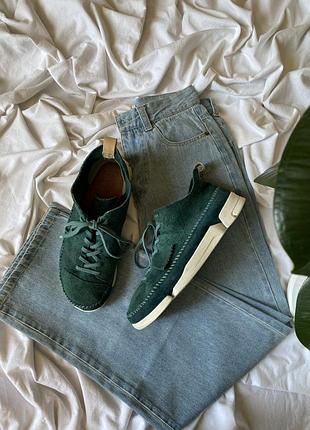 Стильные замшевые кроссовки clarks trigenic flex 44 27см (📏28см.)