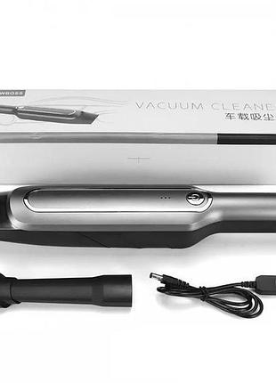 Автомобильный аккумуляторный пылесос car vacum 888 с usb-зарядкой
