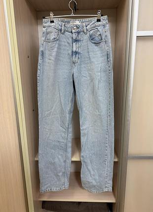 Светло-голубые прямые джинсы house straight fit