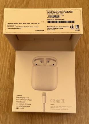 Навушники airpods with charging case б/у 2