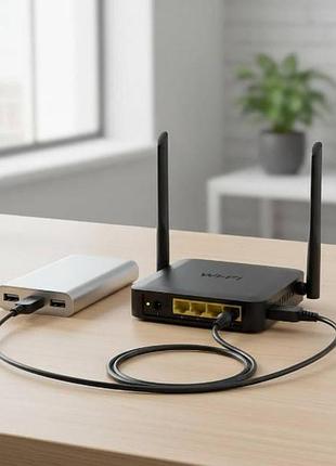 Кабель usb для wifi роутера usb-dc 5-12v черный