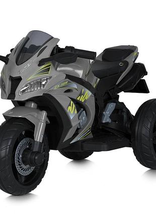 Детский мотоцикл m 5806el-11, 3 колеса, музыка и свет, серый