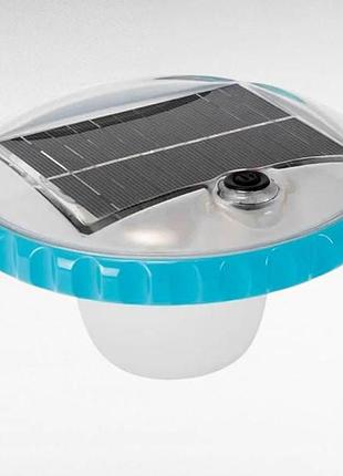 Подсветка для бассейна с солнечной палью intex 28695 белая с голубым