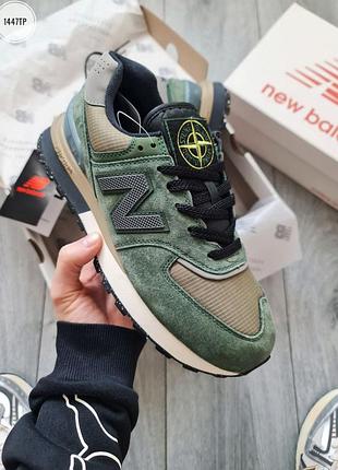 Кросівки чоловічі new balance 574 stone island