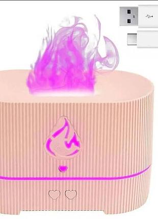 Увлажнитель воздуха с подсветкой aroma diffuser uv-2/ft-1923 персиковый