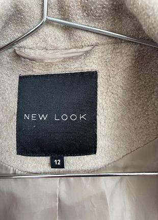 Бежеве пальто new look 2