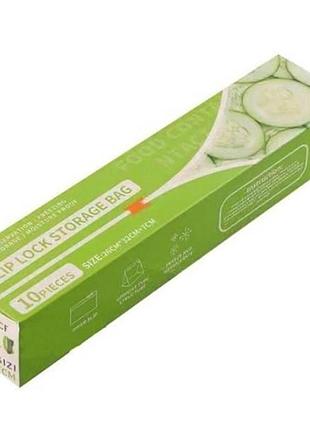 Пакеты для хранения еды многоразовые 10шт slip lock storage bag