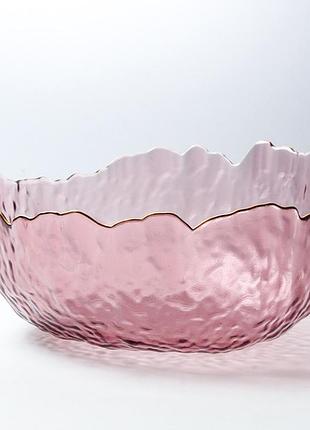 Салатник glass 18452 13 см розовый