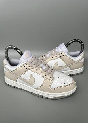Оригінальні кросівки nike dunk low next nature white/beige 37.5р.23.5см.