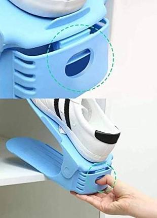 Підставка для взуття shoes holder блакитна