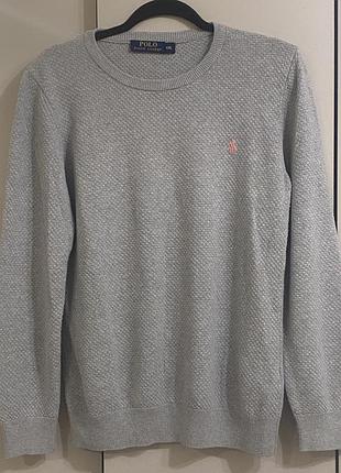 Оригінальний джемпер polo ralph lauren  (сірий / текстурний)