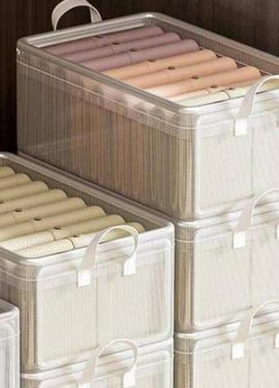 Органайзер для одягу із сітки storage basket 30*24*16см and ly-805 білий