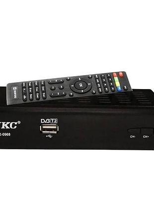 Цифровий ресивер з екраном dvb-t2 ukc 0968 metal з підтримкою wifi адаптера