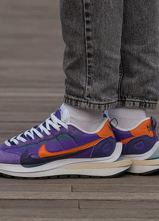 Кросівки nike vaporwaffle sport x sacai purple