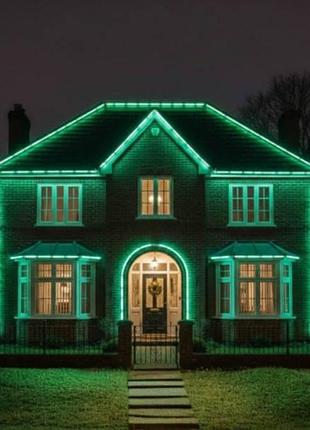Стрічка світлодіодна вулична 5м led 5050 g rope-lights зелена