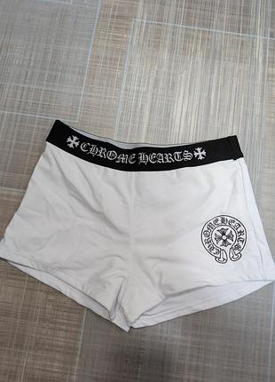 Шорти chrome hearts білі