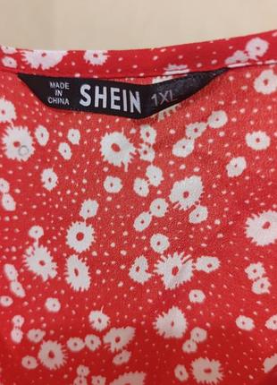Червоне плаття сукня shein xl 3