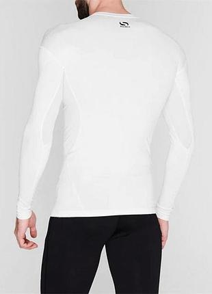 Белая компрессионная термокофта лонгслив сондико sondico core base layer, s, оригинал 2