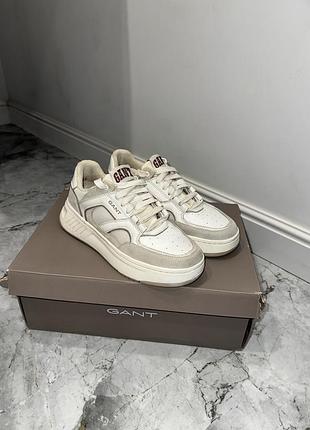 Шкіряні кросівки gant yinsy cow suede g20 white 25533269 оригінал