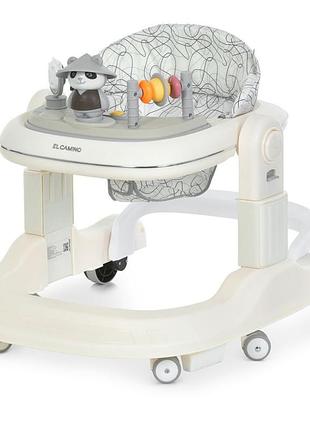 Дитячі ходунки me 1200 ursa white, музика, світло