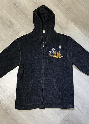 Плюшева кофта (худі) the disney store з міккі маусом та плуто — розмір m