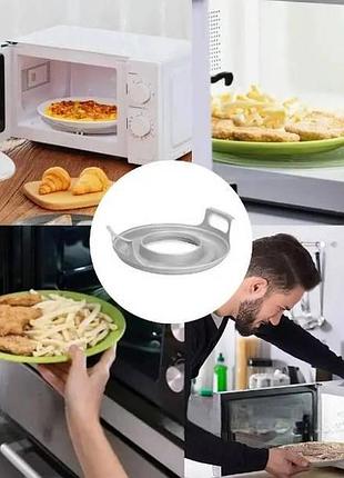 Підставка під тарілку для мікрохвильової печі 30*8,25см microwave oven tray rack ma676 сірий