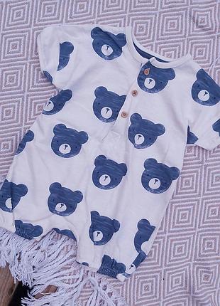 Песочник, ромпер на 3-6 месяцев  🐻 2