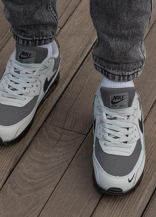 Кросівки nike air max 90 grey black 9