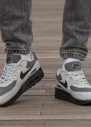 Кросівки nike air max 90 grey black 10