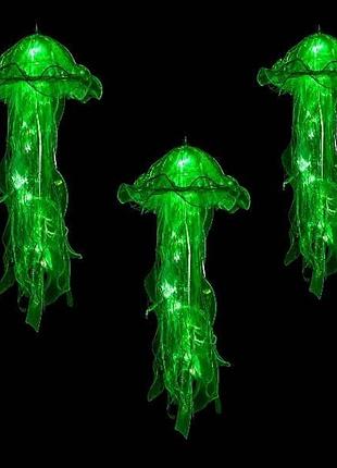 Декор, що світиться медуза на батарейках jellyfish lamp and ha-113 зелена