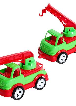Дитяча іграшка кран "mini matik" 002/5bms(green) рухлива стріла крана, 13,5 см