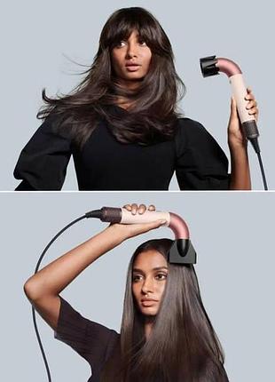 Фен-стайлер для укладки волос с 6 насадками beheart hair dryer x11pro розовый