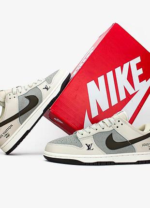 Nike sb dunk low x louis vuitton "grey black"👕